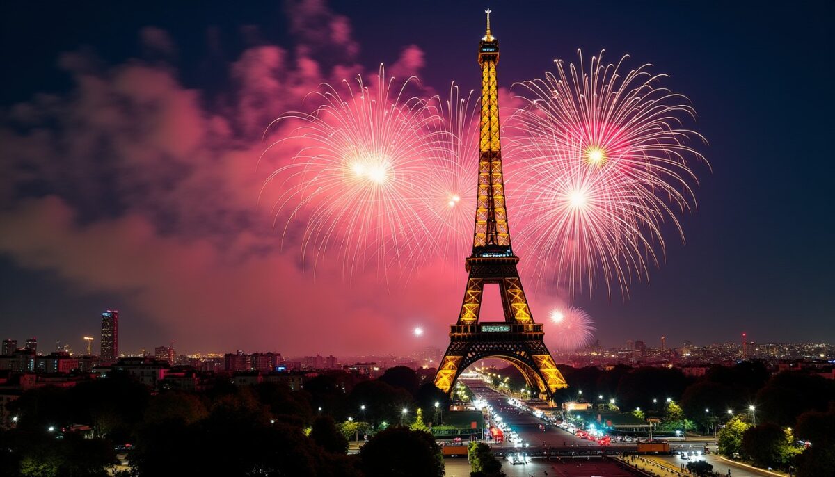 Revivez en vidéo le spectaculaire feu d'artifice du 14 juillet 2013 illuminant la Tour Eiffel