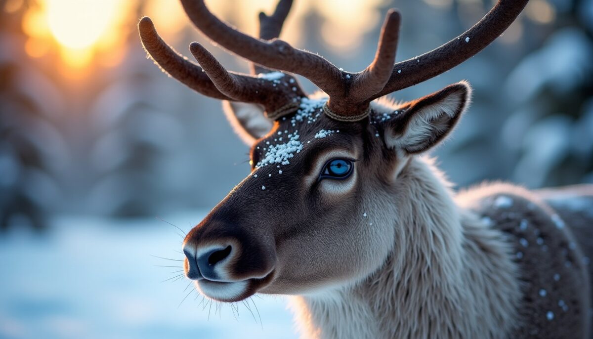 Chaque hiver, les yeux de cet animal changent de doré à bleu : une transformation naturelle captivante